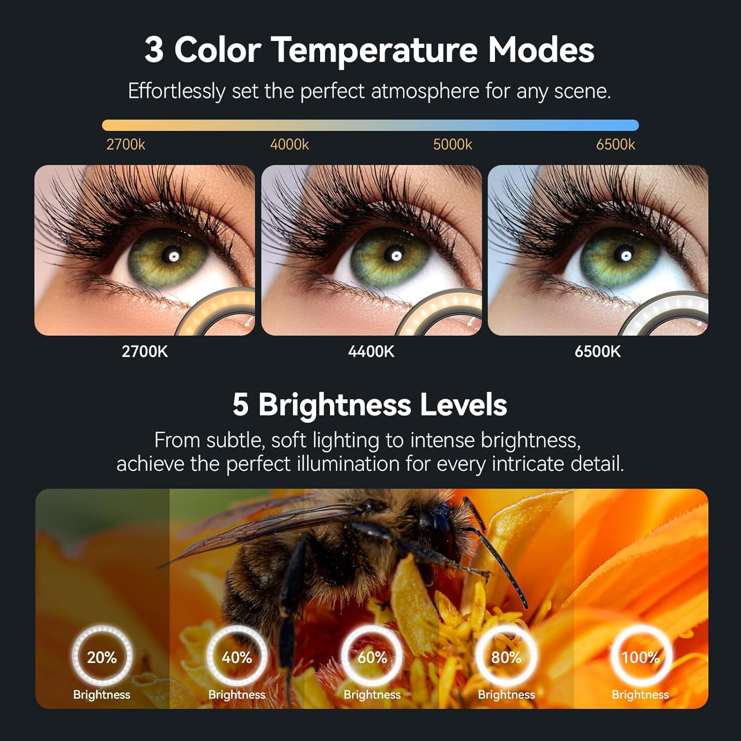 APEXEL 10-20X Macro Lens for iPhone & Android Phones | HD Photography Lens Kit with Universal Clip & 45-Mode Fill Light | Capture Still Life Close-Ups, Insects, Plants, Jewelry, Food & Small Objects - Image 7