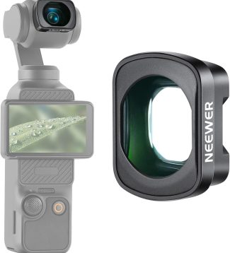 NEEWER 2X Macro Lens for Pocket 3, Magnetic Close Up Macro Photography Lens, 3 Elements in 3 Groups Multicoated HD Optical Glass, Compatible with DJI Osmo Pocket 3, Do Not Stack Filters, LS-64